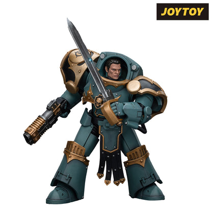 JoyToy Warhammer The Horus Heresy Action Figure - Sons of Horus Tartaros Terminator Squad Sergeant with Volkite Charger and Power Sword (1/18 Scale) Preorder