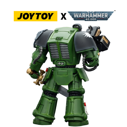 JoyToy Warhammer 40,000 Action Figure - Salamanders, Terminator 1 with Power Sword and Storm Bolter (1/18 Scale) Preorder