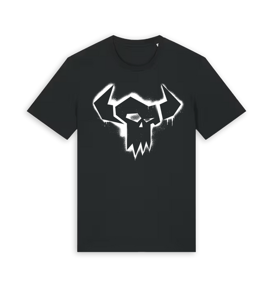 Black Printed T-shirt Front