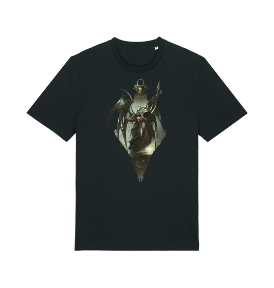 Black Printed T-shirt Front