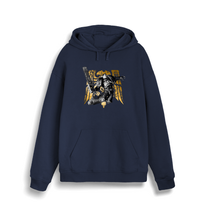 French Navy Printed Sweater Front