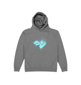 Graphite Heather Printed Hoody