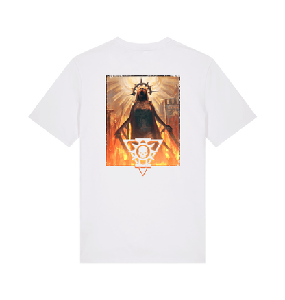 White Printed T-shirt Back