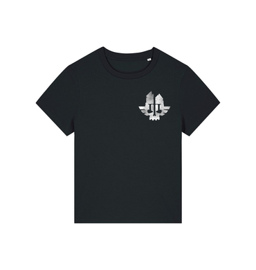 Black Printed T-shirt Front