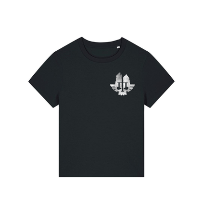 Black Printed T-shirt Front