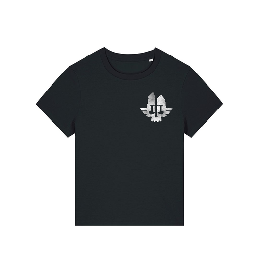 Black Printed T-shirt Front