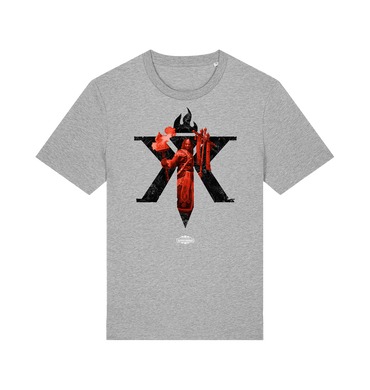 Heather Grey Printed T-shirt Front