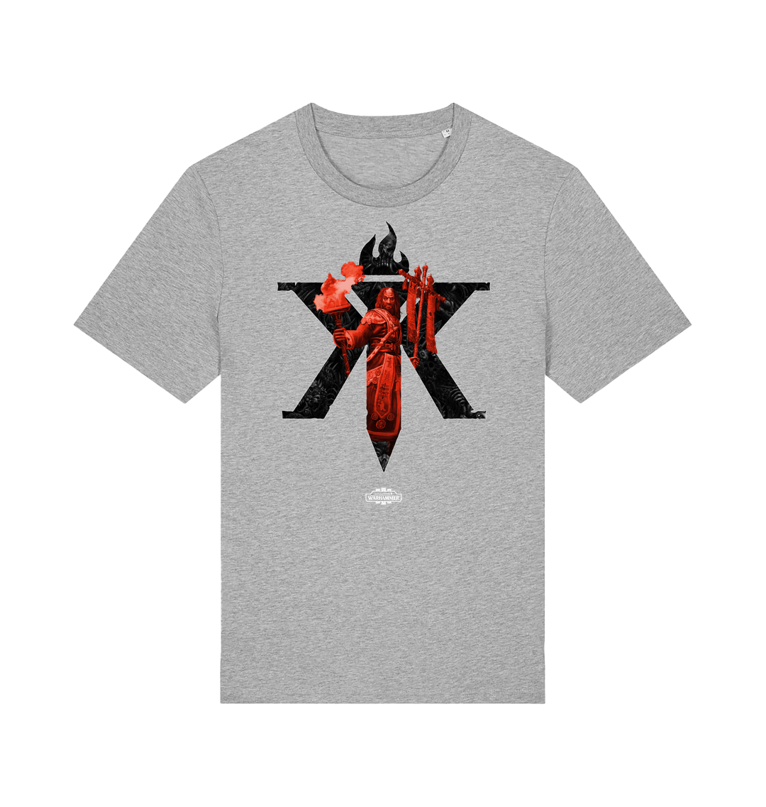 Heather Grey Printed T-shirt Front
