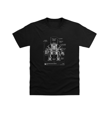 Pitch Black Ultramarines Invictor Warsuit T Shirt