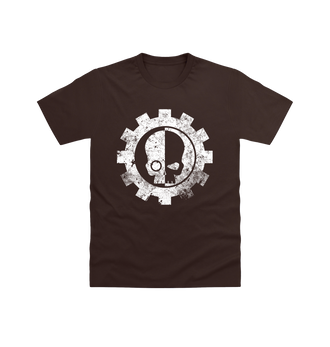 Dark Chocolate Adeptus Mechanicus Battleworn Insignia T Shirt