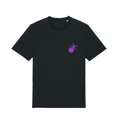Black Printed T-shirt Front