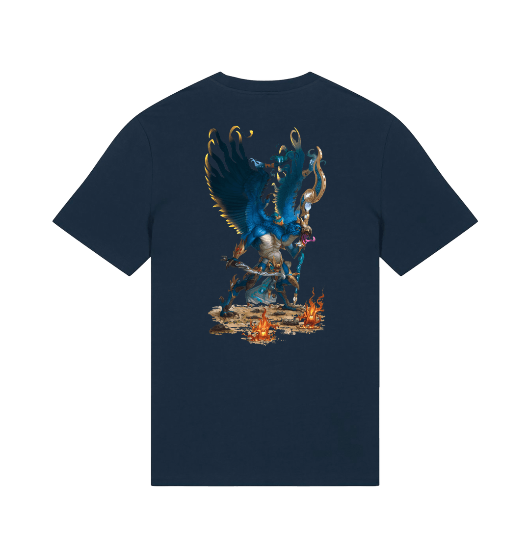 French Navy Printed T-shirt Back
