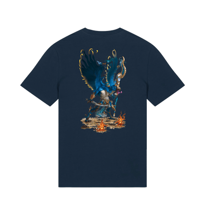 French Navy Printed T-shirt Back