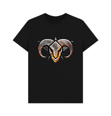 Black Printed T-shirt Front