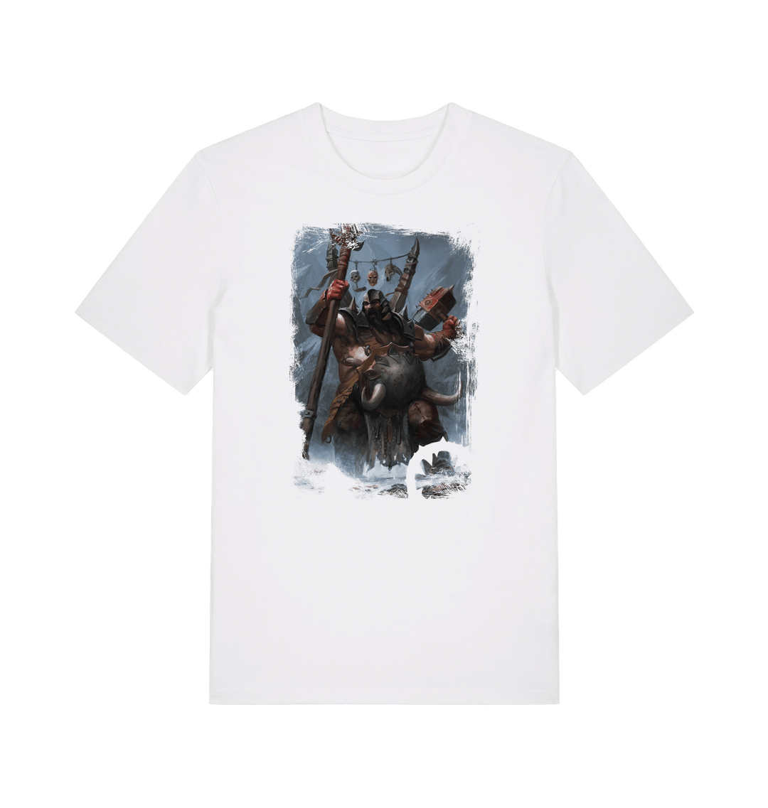 White Printed T-shirt Front