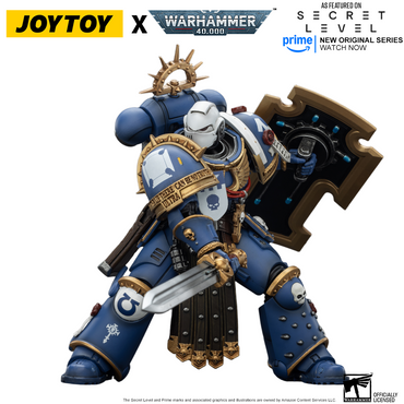 JoyToy Warhammer 40,000 Action Figure - Torvald with Power Sword, Stormshield and Bolt Pistol (1/18 Scale) Preorder