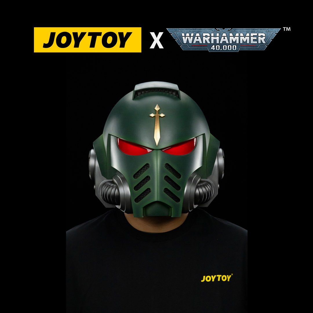 JoyToy Warhammer 40,000: Dark Angels Mk X Helmet and Display Stand (1:1 Scale)