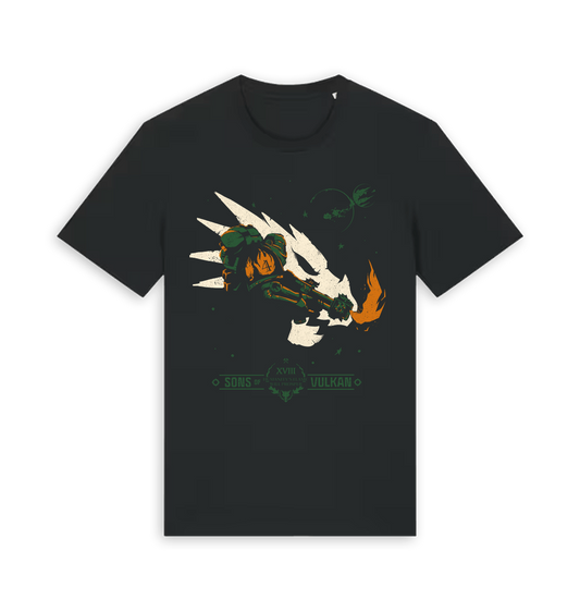 Black Printed T-shirt Front