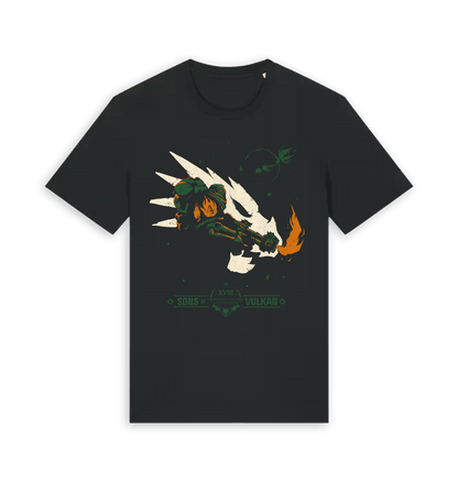 Black Printed T-shirt Front