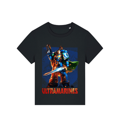 Black Printed T-shirt Front