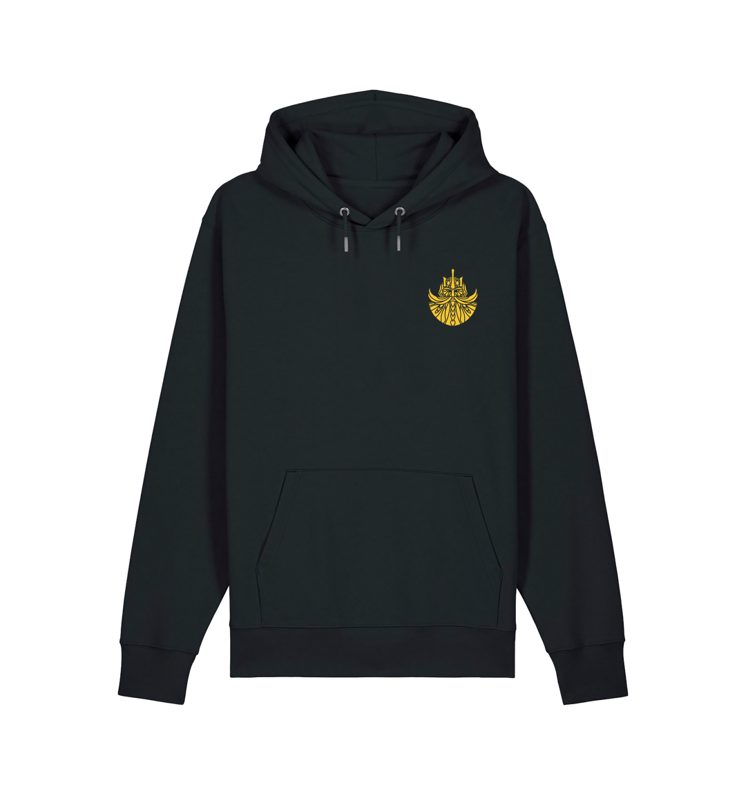 Black Premium Warhammer The Old World Dwarfen Mountain Holds Collage Double Print Hoodie