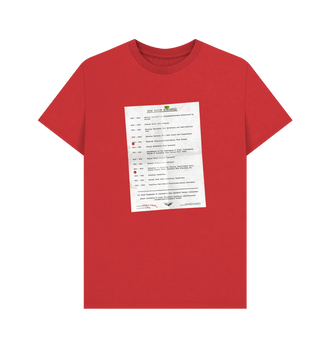 Red Guardsmen Daily Schedule T Shirt