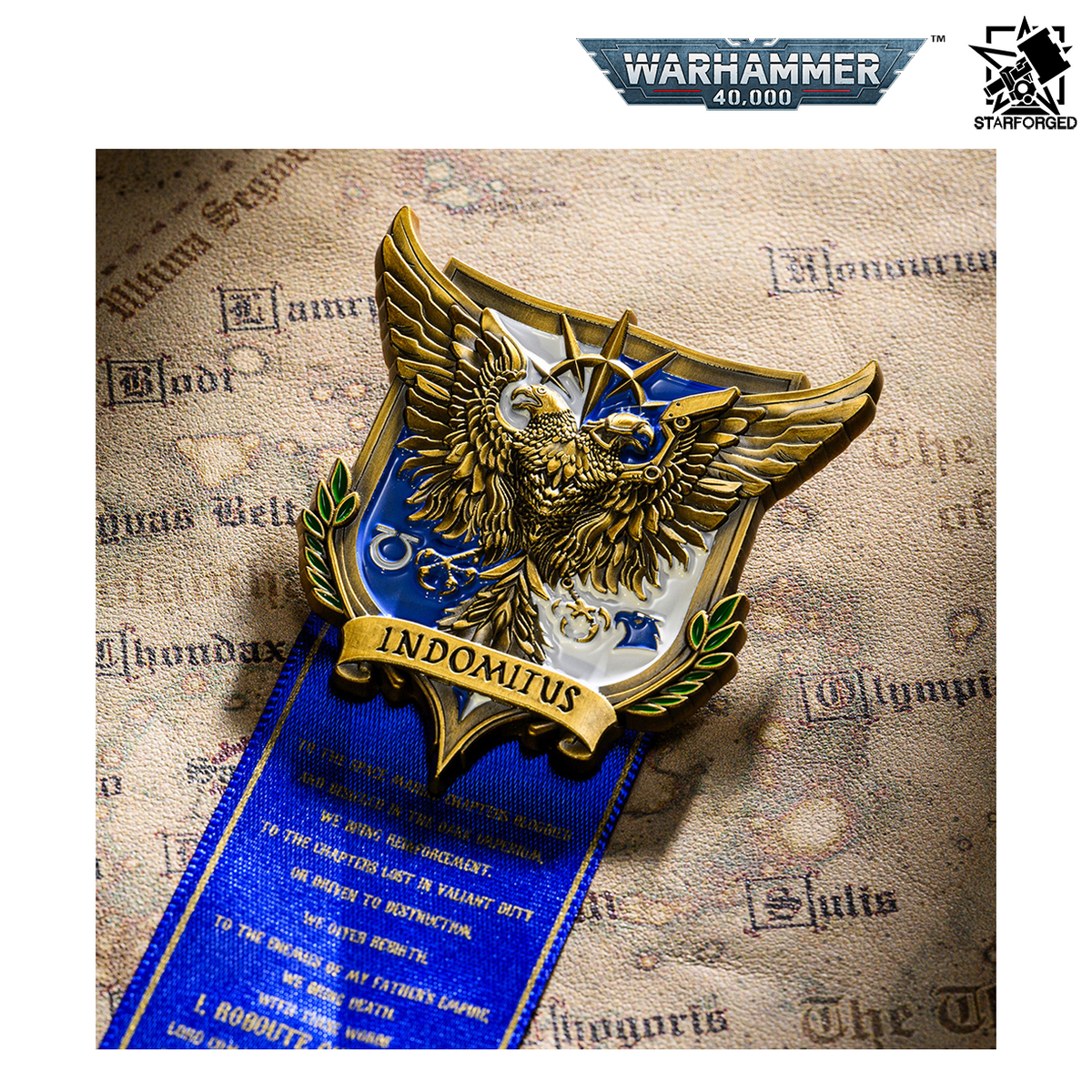 Starforged Warhammer 40,000 Roboute Guilliman Indomitus Crusade Campaign Pin Badge