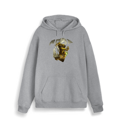 Heather Grey Printed Sweater Front