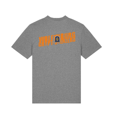 Mid Heather Grey Printed T-shirt Back