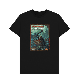 Black Warhammer Fantasy Battle 7th Edition - Lizardmen T Shirt