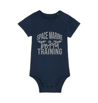 French Navy Printed baby grow