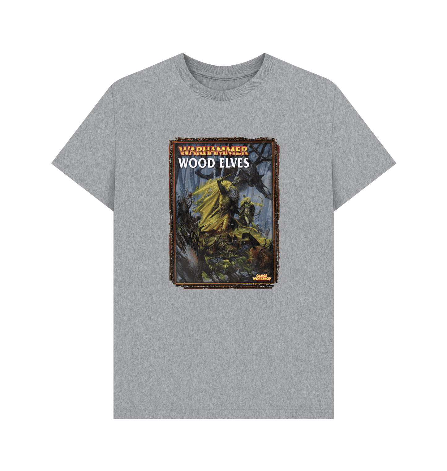 Athletic Grey Warhammer Fantasy Battle 6th Edition - Wood Elves T Shirt