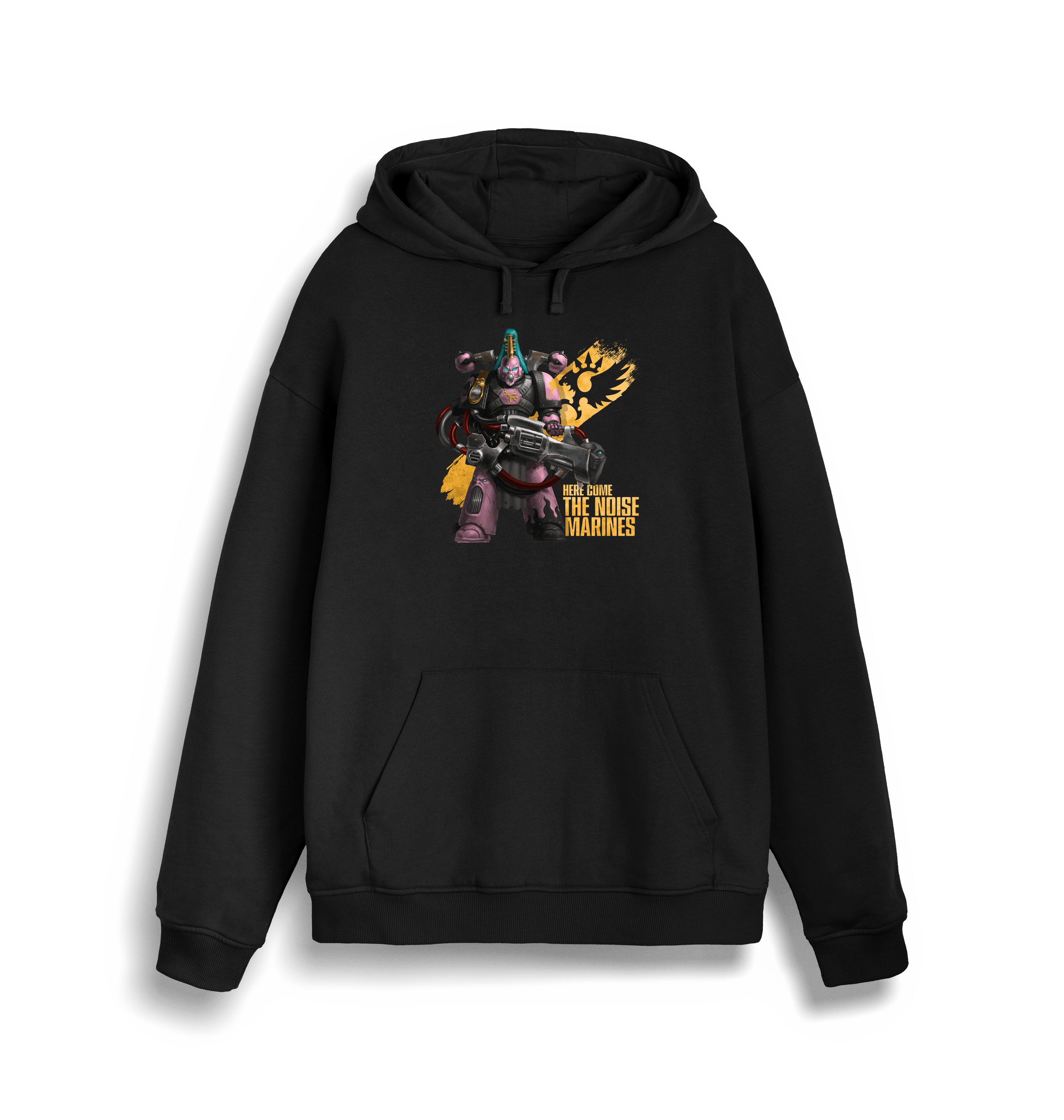 Black Printed Sweater Front
