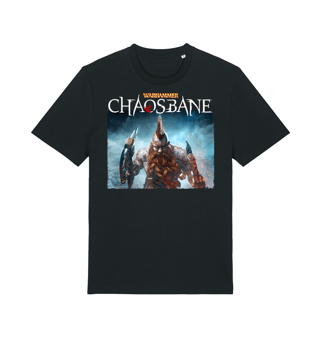 Black Printed T-shirt Front