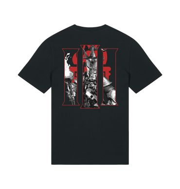 Black Printed T-shirt Back