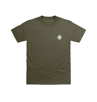 Military Green Slaves to Darkness Insignia T Shirt