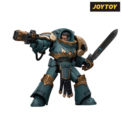 JoyToy Warhammer The Horus Heresy Action Figure - Sons of Horus Tartaros Terminator Squad Sergeant with Volkite Charger and Power Sword (1/18 Scale) Preorder