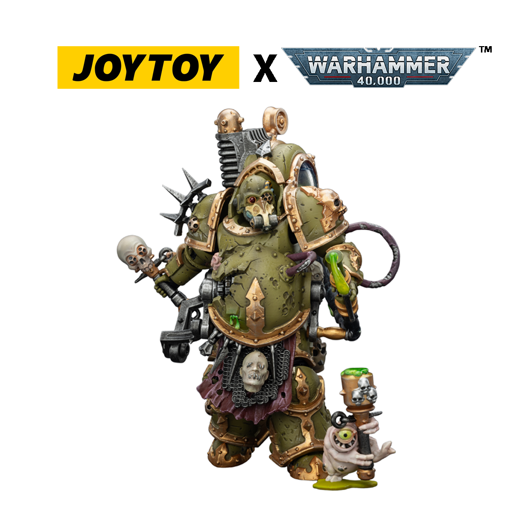 JoyToy Warhammer 40,000 Action Figure - Death Guard, Foul Blightspawn with Plague Sprayer (1/18 Scale) Preorder
