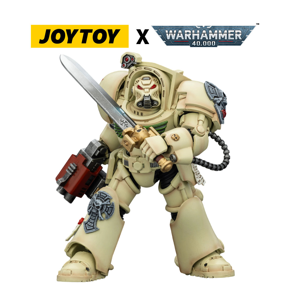 JoyToy Warhammer 40,000 Action Figure - Dark Angels, Terminator 1 with Power Sword and Storm Bolter (1/18 Scale) Preorder