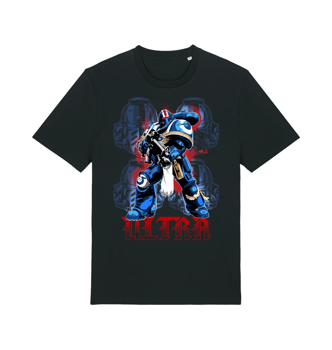 JoyToy Warhammer 40,000: Space Marine 2, Space Marines Intercessor, Armouring Hall Edition (1/18 Scale) & Bespoke Cap & T Shirt Bundle