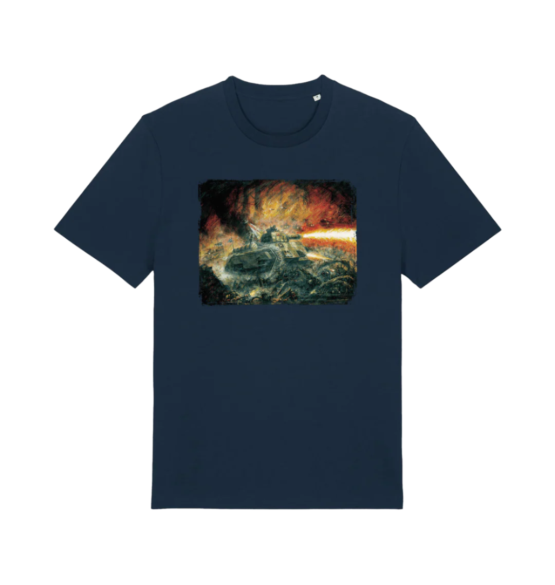 French Navy Printed T-shirt