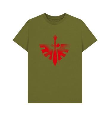 Moss Green Dark Angels Graffiti Insignia T Shirt