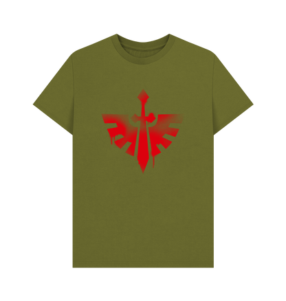 Moss Green Dark Angels Graffiti Insignia T Shirt