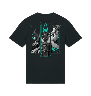 Black Printed T-shirt Back