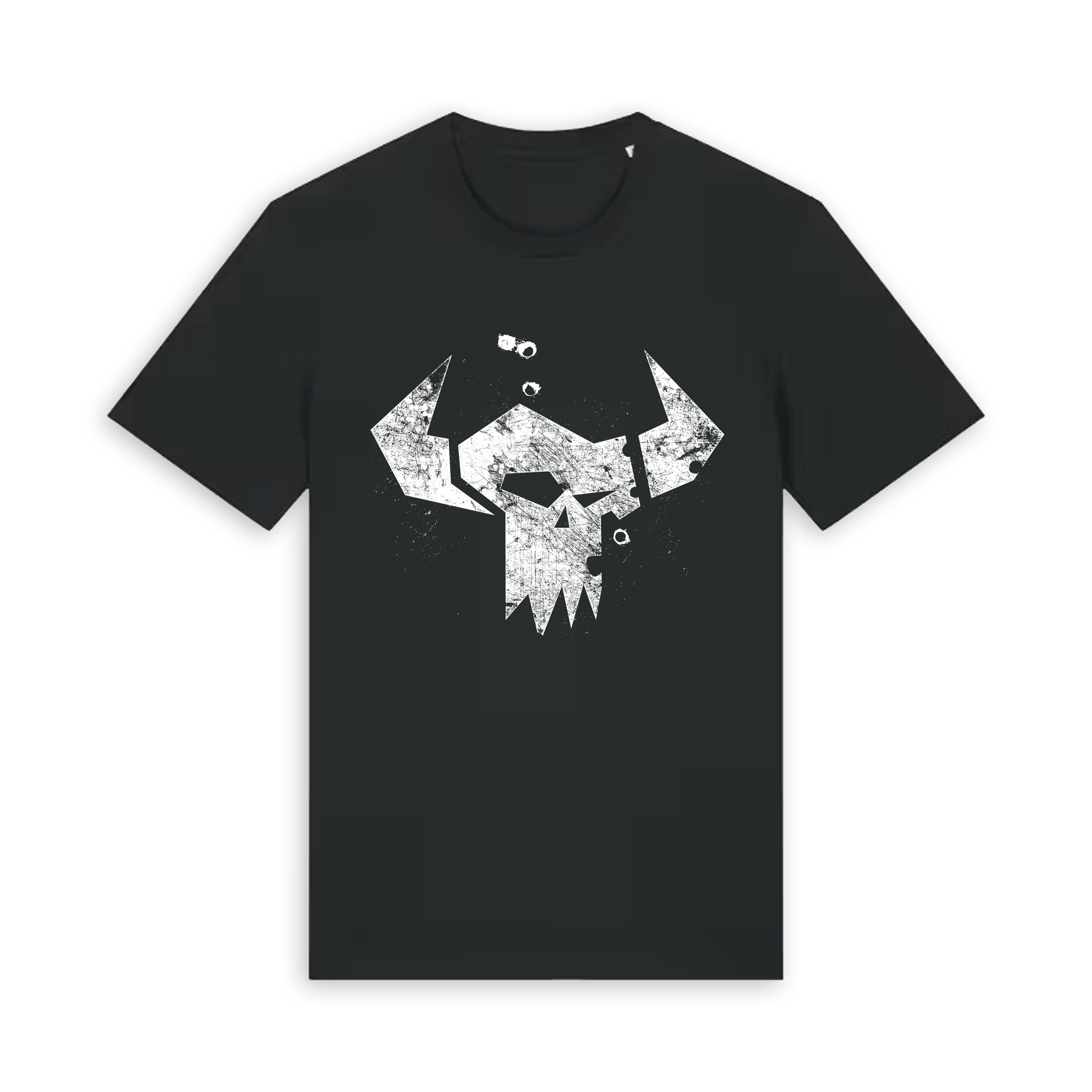 Black Printed T-shirt Front