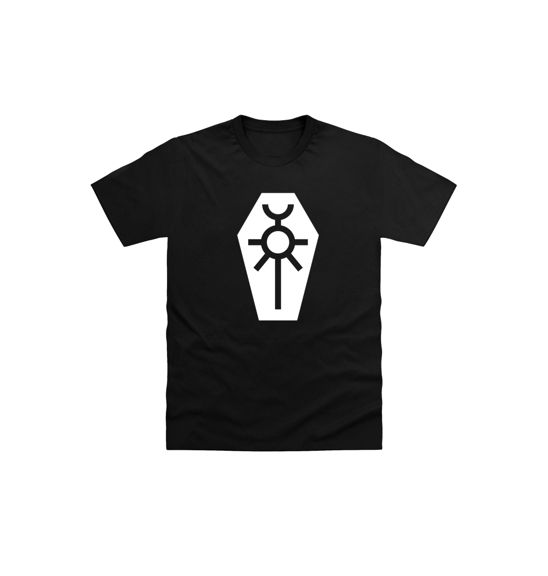 Black Printed Kids T-Shirt