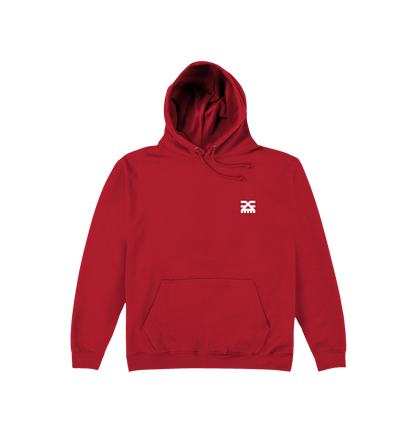 Fire Red Printed Hoody Front