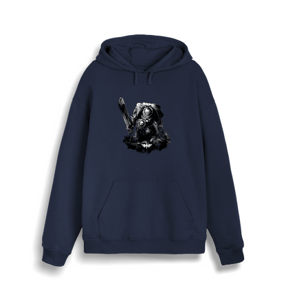 French Navy Printed Sweater Front