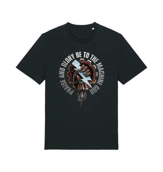 Black Printed T-shirt Front