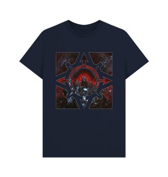 Navy Blue Chaos Space Marines Chaos Star 2 T Shirt